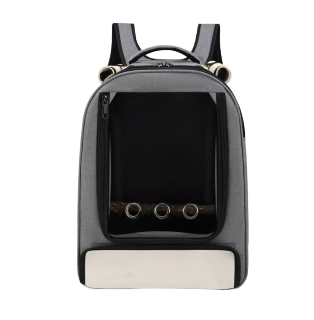 Transportin Gato Perro Mochila para Pájaros, Portador De Jaula De Viaje para Pájaros, con Bandeja Y Pie, Utilizada para Periquitos Y Hornbirds Transportin Gato para Coche(D)