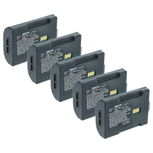 vhbw 5X batería Compatible con Lxe MX 7 escáner códigos de Barra, TPV (3400 mAh, 7,4 V, Li-Ion)