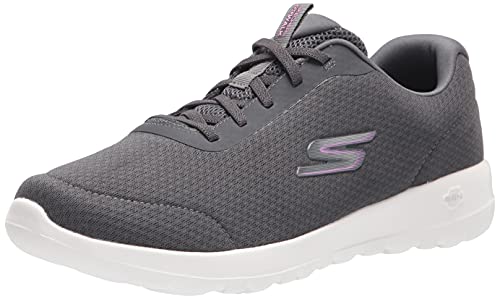Image of Skechers Women's Go Walk Joy Ecstatic Sneaker | Air-Cooled Goga Mat Insole, 5GEN Cushioned Midsole, Machine Washable, Vegan, Elastic Bungee Laces
