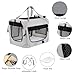Large Cat Carrier Foldable Cat Crate, Collapsible Soft Dog Crate Carrier Kennel, Easy to Fold & Carry cat Crate, Lightweight Travel Pet Crate for Cats and Small Medium Dogs Indoor Outdoor Travel