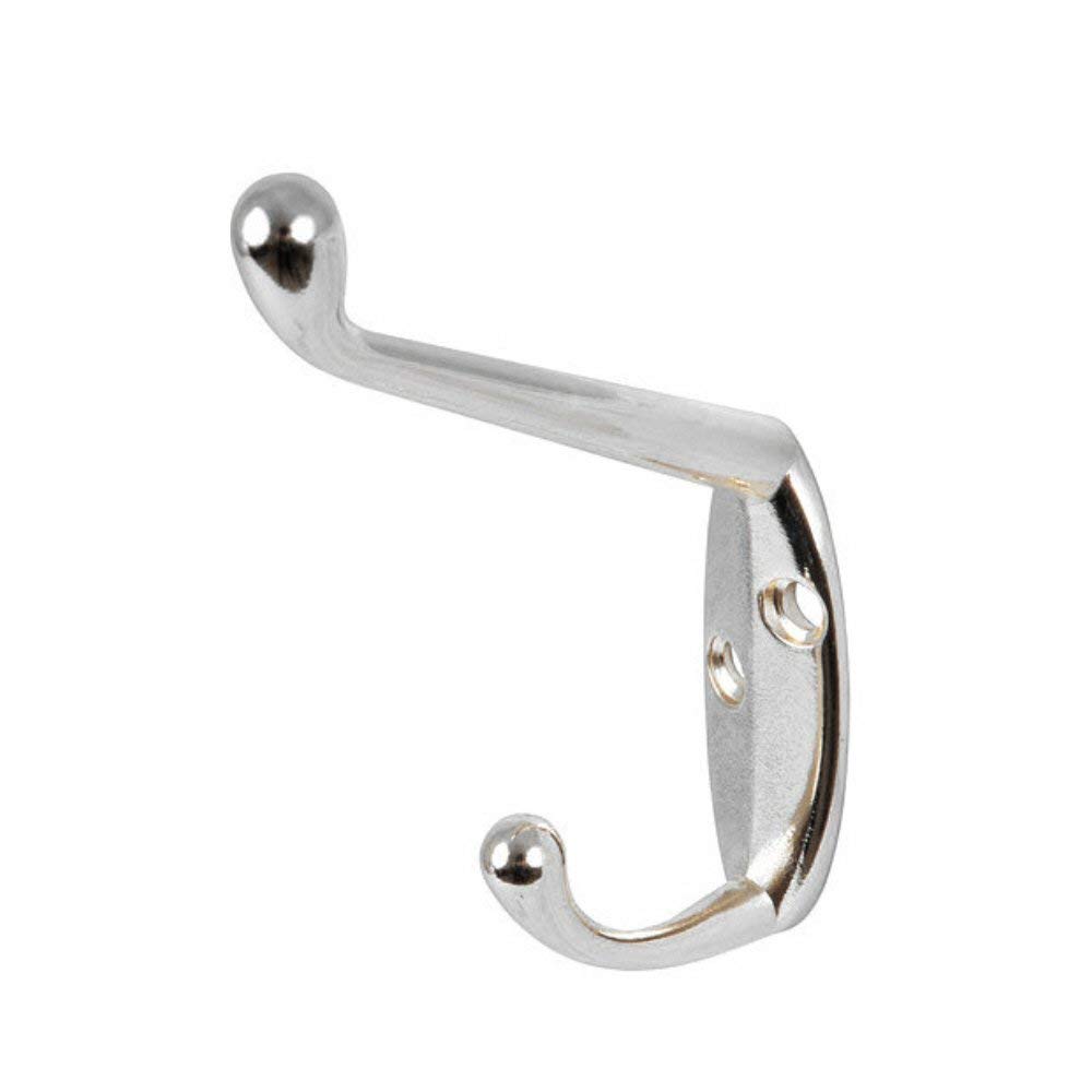 Dzina™ Hat and Coat Hooks Chrome Plated Pack of 12