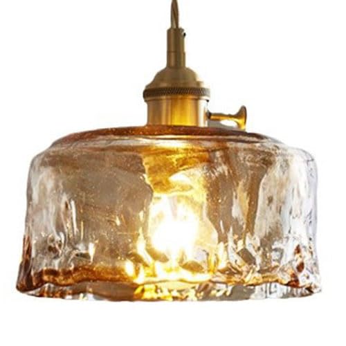Lampe suspendue en verre haute transmission lustre minimaliste nordique pour salon et cuisine