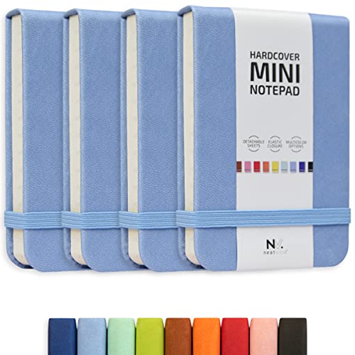 Petit bloc-notes de poche A7 lot de 4 carnets mini mini mémo feuilles détachables