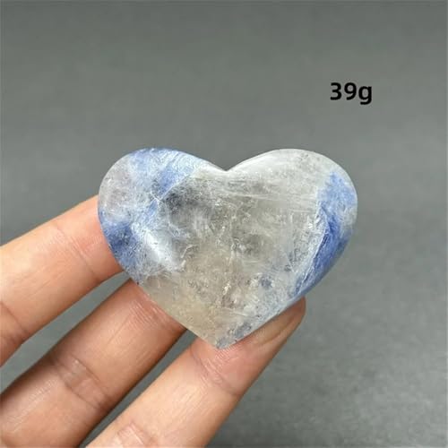 Corazón de cianita azul natural de colección, mineral exclusivo decorativo LQYXGS 3