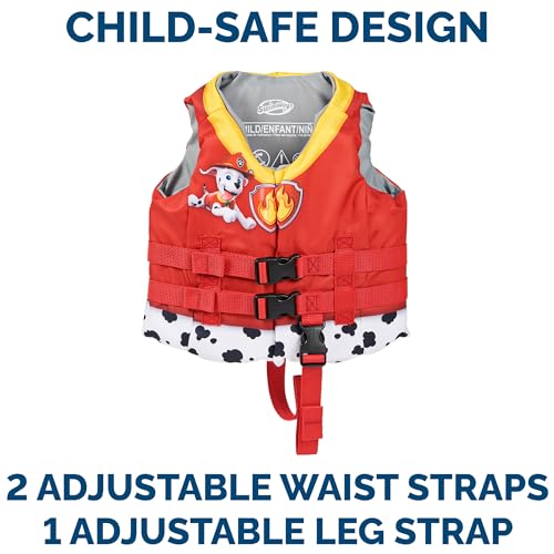 SwimWays Nickelodeon Paw Patrol Learn-to-Swim USCG Approved Kids Life Jacket, Skye