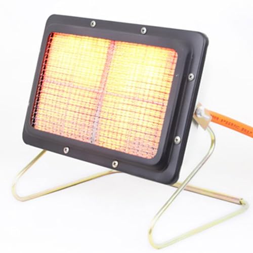 Riscaldatore Radiante a Propano - Riscaldatore a Gas GPL Portatile da 3,6 KW - Stufa a Gas Portatile per Garage, Officine e Cantieri - Superficie di Riscaldamento Fino a 450 Mq. Ft