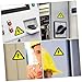 DECORNIJIA 50pcs High Voltage Electrical Warning Stickers Adhesive Warning Labels for Electrical Panels Industrial Use and Safety Signage