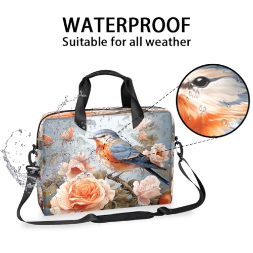 Maletín para portátil de 15.6 pulgadas con diseño floral miniatura 3