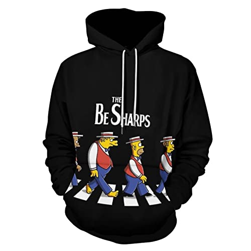 [Anandina Beauty] パーカー 長袖 ザ・シンプソンズ ジップアップ シェルパ裏地 メンズ ゆったり フード付き 裏起毛 秋冬用 おしゃれ 大きいサイズ スウェットシャツ ウィンタージャケット 暖かい ジャケット アウター Style XL