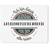 JUNIWORDS Mauspad Mousepad, Ich Bin Dieser legendäre Gastronomietechniker, von dem alle reden (5049606)