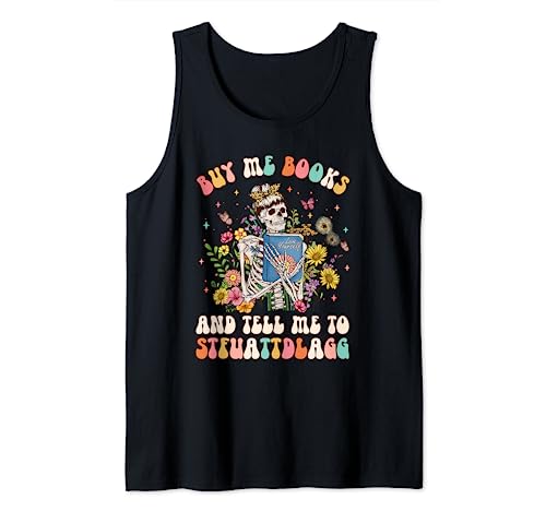 Buy Me Books And Tell Me To STFUATTDLAGG Retro Book Lover Tank Top