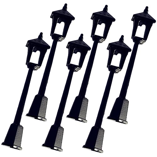 BETOOKY 6 Pçs Modelo De Luz De Rua Mini Boneca Acessórios Miniaturas Mini Lanternas Decorativas Jard
