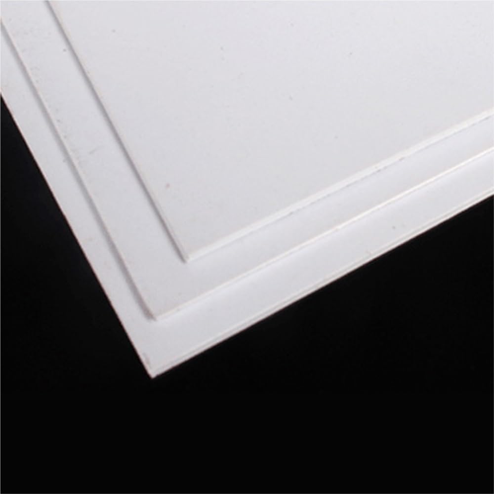 Placa de plástico blanca, 10 Uds., 200x200mm, espesor 0,4mm, 0,5mm, 0,8mm, 1mm(0.4x200x200mm)