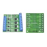 ANMBEST MOSFET Trigger Switch 4 Channel Drive Module 400W DC 3.7-27V 10A Large Power PWM Adjustment Electronic Switch Control Board
