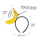 Brace Tang Banana Headband Halloween Costume for Women Men Adult, Funny Peely Banana Hat Yellow