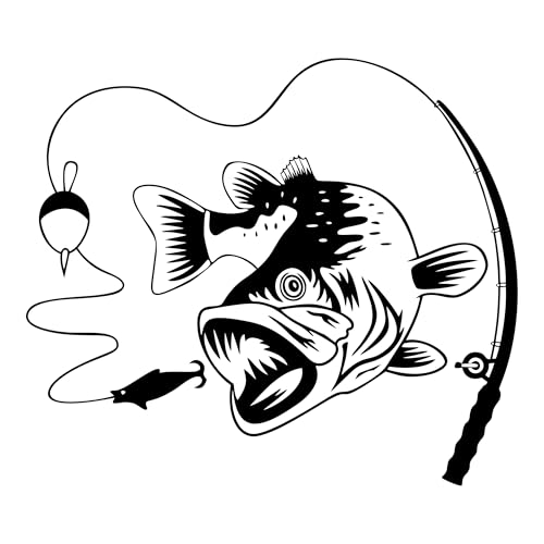 Sticker Autocollant Vinyle Pêche - Décoration Parfaite pour de nombreuses Surfaces, idéal pour Ordinateur portable, Voiture, Moto, Casque moto, Frigo, etc...