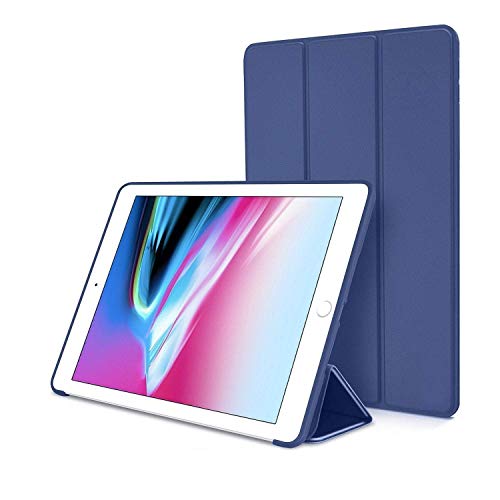 Image of Mcart Flip ipad Cover iPad 9.7 case 2018 /2017 5th ipad case 6th Generation Tifold Navy Blue