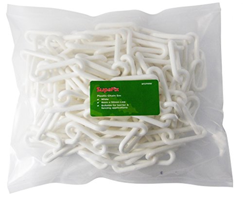 Preisvergleich Produktbild Weiße Kunststoff-Kette 5 m