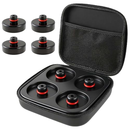 CDDCWZ - Lot de 4 Patins de Levage en Caoutchouc pour cric, Outil de Levage pour châssis, avec boîte de Rangement, Accessoires Tesla, pour Tesla Model Y, Juniper Model 3, Highland S et X