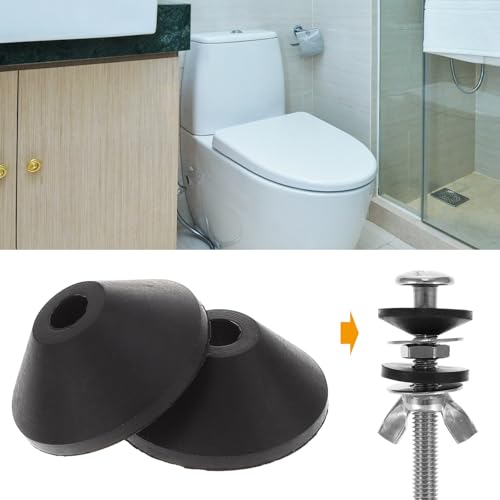 DOITOOL 40 Stück Dichtungsring Konische Unterlegscheiben aus Gummi für WC-Tankschrauben, WC-Bolzen aus Gummi, konische Gummischraube