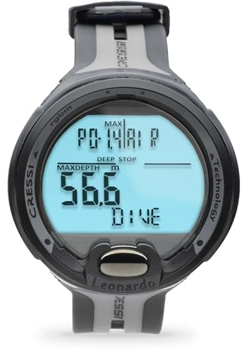 Image of CRESSI Leonardo 2.0 Scuba Dive Watch, Air Nitrox Gauge, Black /Grey
