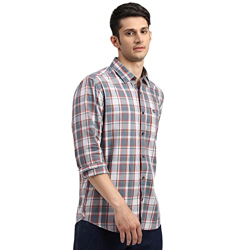 Image of Arrow Sport Check Slim Fit Cotton Shirts for Men - Full Sleeve Mens Casual Shirts