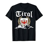 wappen adler bedeutung Tolles Tirol T-Shirt mit Bergen / Gebirge, Tiroler Adler Wappen und Lorbeerkranz! Für Männer & Frauen die stolz auf ihre Herkunft & Heimat und das schöne Tiroler Land in den Alpen sind. Passend für Herren, Damen und Kinder. Mit Spruch.