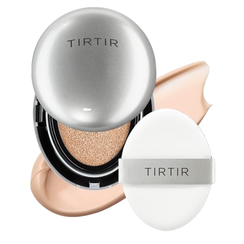 Image of TIRTIR Mask Fit Aura Cushion Foundation, Full coverage, Skin fit, Satin Glow Finish, Korean Cushion Foundation #21C COOL IVORY| 18g