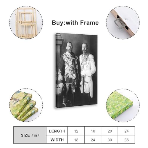 Impression sur toile grand format cadre premium Nicolas II - 2