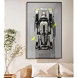 Sungvool ディスプレイウォールボード レゴテクニック プジョー 9X8 24H ル・マン ハイブリッド ハイパーカー 42156 用、ビルディングブロック、レゴ愛好家へのギフト、レゴ車用ディスプレイコンポーネント (ディスプレイウォールのみ)