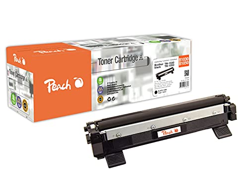 Peach Toner Module Noire, Compatible avec Brother TN-1030/1050