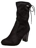 Damenstiefel aus Kunstleder Damen Westernstiefel Winter Stiefeletten Stiefel Schuhe Boots Damenstiefel Winterstiefel, Farbe Schwarz, Gr. 38