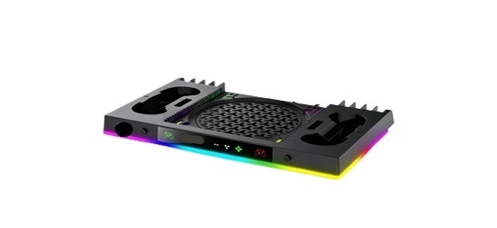 Dock Di Ricarica For Console IPEGA, Compatibile Con Xbox, Dock For Controllo Intelligente Della Temperatura + Ventola Di Raffreddamento Sopraelevata Con Supporto For Luce RGB XBX024S