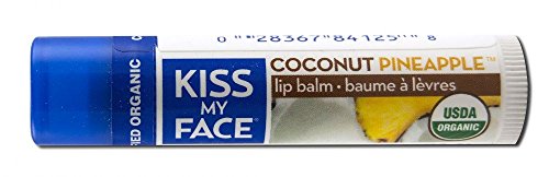 Kiss My Face Lip Balm - USDA Certified Organic - Coconut/Pineapple .18 oz. - 2