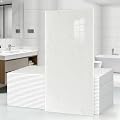 10Pcs Off White Marble Wall Panels 23.6"X11.8" PVC Waterproof Tiles Peel and Stick Wall Panels Self Adhesive Backsplash Tiles for Kitchen Living Rooms TV Walls Bathroom Rv Camper Van (Not Real Tile)
