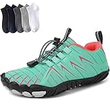 Hiking Barefoot Womens Men, Shoes with Wide Toe Box, Healthy and Non-Slip(Green,10-10.5Women/8-8.5Men)