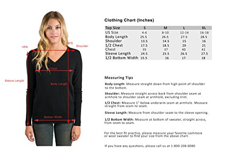Image of JENNIE LIU Women's 100% Pure Cashmere Long Sleeve Ava V Neck Pullover Sweater
