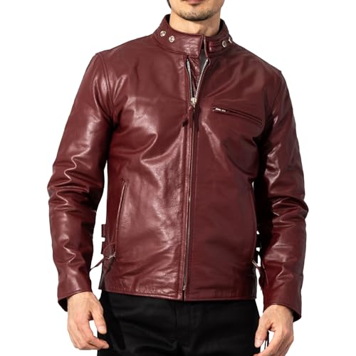 [Liugoo Leathers] �{�v US�^�C�v �V���O�����C�_�[�X�W���P�b�g ���U�[�W���P�b�g �v�W���� �M����YKK �����Y 4362 horn_works 42�T�C�Y ���C�����b�h