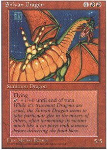 Magic the Gathering: Shivan Dragon - 4th Edition