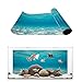 T&H XHome Aquarium DÃ©cor Backgrounds Pure Blue Water Pattern Fish Tank Background Aquarium Sticker Wallpaper Decoration Picture PVC Adhesive Poster 30.4