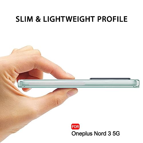 Image of TheGiftKart Silicone Best Camera Protection Back Cover Case For Oneplus Nord 3 5G|Ultra Clear Soft Case|Inbuilt Dust Plugs&Anti-Slip Grip|Slim&Protective Back Case For Oneplus Nord 3(Transparent)