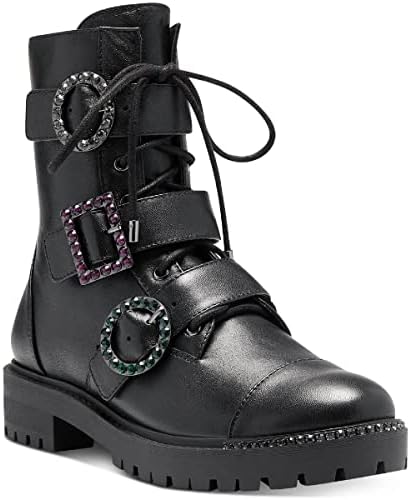 Jessica Simpson Women's Combat Boot, Black, 6 | Image 1
