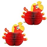 BUBEFSKD 2 Uds Multiusos Figura Papel Plegable Ornamento Chino Año Nuevo Decoración para Escritorio Festival Chino