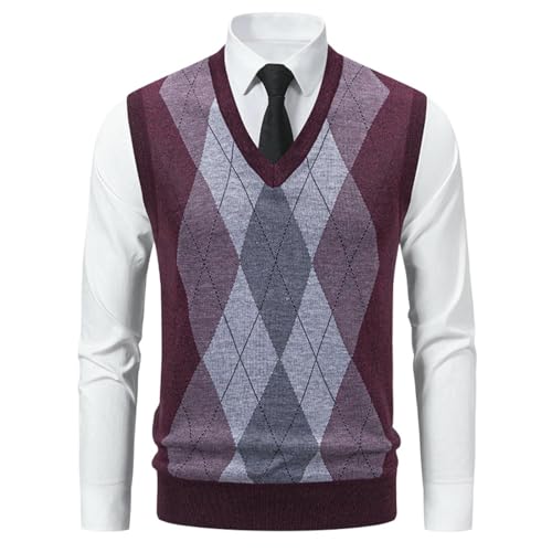 Chaleco de punto para hombre ideal para oficina y paseos casuales de otoño