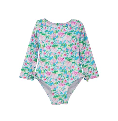Girls' UPF 50+ Charlie L/S Rash Guard Swimsuit