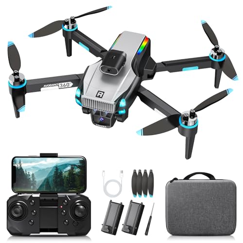 Drone con Fotocamera 4K, Motore Brushless, Evitamento Ostacoli, WiFi, Trasmissione 5G, One Touch...