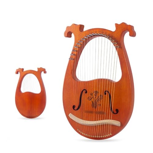 NVbN Lyre Harp `[jObht 戵  16/17 n[v yp G(19-String Antler Model-Flower)