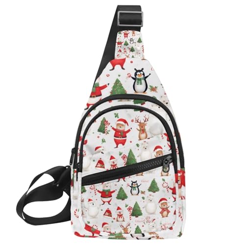 Sac à dos à bandoulière animaux de Noël, le cadeau idéal pour homme et femme