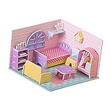 DIY 3Dジグソーパズルおもちゃ、DIYおもちゃモデル作成キット紙とフォームボード、幼児大人向けの子供のおもちゃクラフト, ベッドルーム
