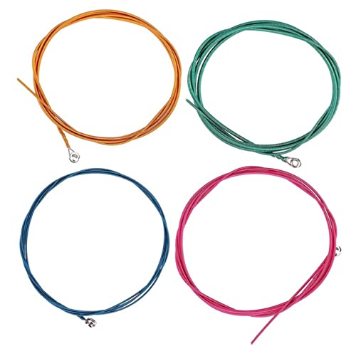 Toddmomy 4pcs Strings Electric Bass Guitar Strings Set Durable Replacement Strings and Accessories for Guitar Lovers and Musicians